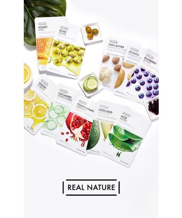 The Face Shop Real Nature Aloe Vera Face Mask - Hydrating and Soothing | Mild Formula, Additive-Free | K Beauty Facial Skincare for Oily & Dry Skin - 1 Count - Buy Online on SooperMarket.com