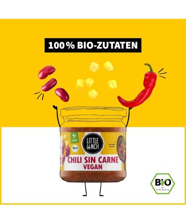 Little Lunch Organic Stew Chili Sin Carne | 100% Vegan Gluten-Free Lactose-Free | No Added Sugar or Artificial Additives | 6 x 350ml - Buy Online on SooperMarket.com