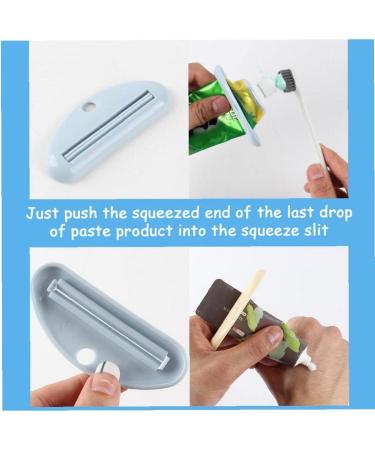 Toothpaste Tube Squeezer Dispenser 4pcs Plastic Toothpaste Clips for Bathroom Squeezers Tool for Toothpaste(Random Color) - Buy Online on SooperMarket.com