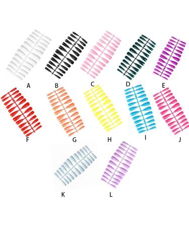 Dajidafu 1 Set Almond Press on Nails Artificial Fingernails Water Drop Style Pointed Art Decals DIY Beauty Tool Decorations - Buy Online on SooperMarket.com
