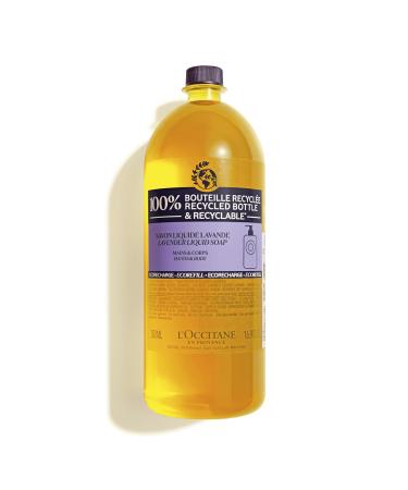 L'OCCITANE Shea Lavender Hands and Body Liquid Soap Refill 500 ml | Enriched With Shea Butter |Suitable All Skin Types| Luxury Soap|Gentle Soap For Dry & Normal Skin| Detergent-free Soap Shea Lavender 500ml Refill