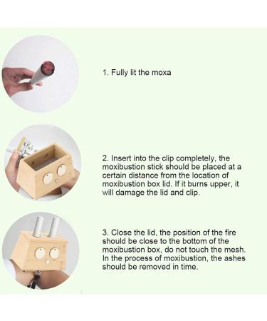 Buy Moxibustion Box - 2 Holes Bamboo Moxa Halter for Pain Relief & Healthcare | International Shipping - Buy Online on SooperMarket.com