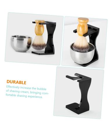 NOLITOY 4 Sets Shaving Kit - Premium Wet Shaving Brush Set Beard Brush & Acrylic Bracket for Men - International Shipping Available - Buy Online on SooperMarket.com