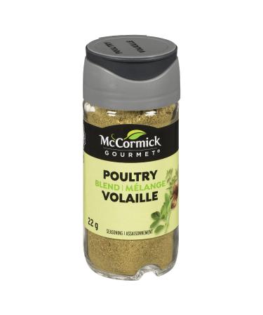 McCormick Gourmet (MCCO3) New Bottle Premium Quality Natural Herbs & Spices Poultry Seasoning 22g