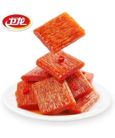 Weilong Qinzuishao Spicy Strips Latiao 12g/Bag Kissing Spicy Stick Small Gluten Ready-to-Eat hot and Spicy Gluten Famous Chinese Special Snack Gift Pack Instant Casual Snack (Spicy Flavor 80bag) Spicy flavor 80bag - Buy Online on SooperMarket.com