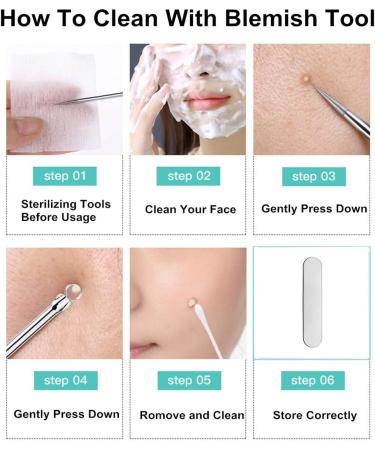 Pinkiou Blackhead Removers and Pimple Extractors Kit - 8-in-1 Skincare Tool for Face and Nose - Buy Online on SooperMarket.com