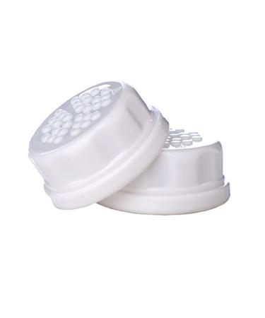 Lifefactory Flat Caps 2-Pack for 4-Ounce and 9-Ounce BPA-Free Glass Baby Bottles  White 2 Count (Pack of 1) White