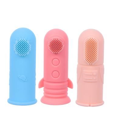 TOYANDONA 3pcs Toothbrush Oral Cleaning Massager Silica Gel Soft Fur Baby Oral Care