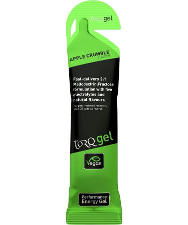 Torq Energy Gel Apple Crumble - 30g Carbohydrates - Box of 15 - Sports Cycling Running Gels - Buy Online on SooperMarket.com