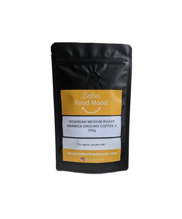 Ugandan Medium Roast Arabica Ground Coffee 100g | Single Origin Mt. Elgon 100% Arabica Ground Coffee - Beans Sourced from Small Scale Farmers | Better Food Mood