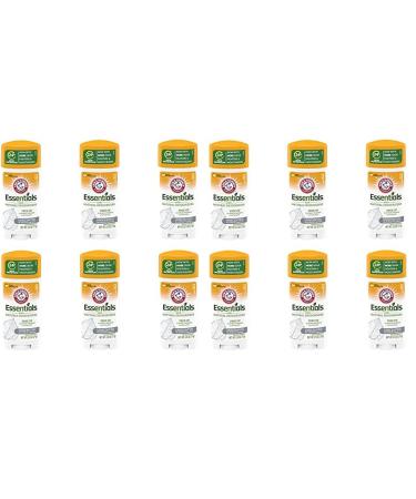 Arm & Hammer Essentials Solid Deodorant Unscented 2.5 oz 6 Count (Pack of 2) Unscented 2.5 Ounce (Pack of 12)