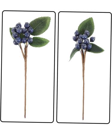 ABOOFAN 15 Pcs Artificial Berry Cuttings Christmas Faux Apples Fake Berries Green Garland Artificial Pine Picks Decor Xmas Tree Picks Blue Flowers Cherry Bean Sticks Iron Dark Bluex3pcs 18X7.5X3CMx3pcs - Buy Online on SooperMarket.com