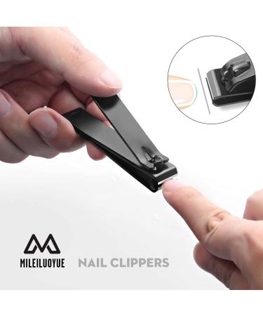 Stainless Steel Nail Clippers & File Set in Metal Box - Sharp Nail Cutter for Men and Women - Great Gift Idea - 4 Piece Kit - Buy Online on SooperMarket.com