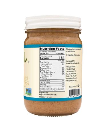Kevala Almond Butter Classic Crunchy 12 oz - 100% Natural & Delicious - Buy Online on SooperMarket.com