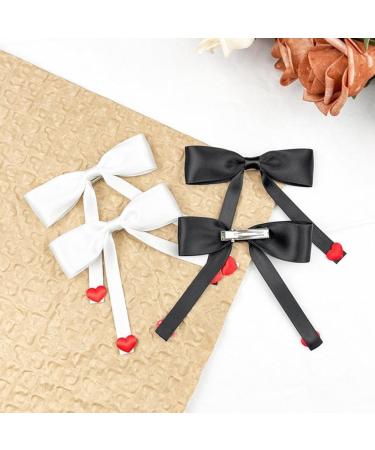 Limtula Sweet Ballet Bowknot Hairpins Duckbills Hair Clip Barrettes French Side Pin for Lady Elegant Hair Styling Accessories Black - Buy Online on SooperMarket.com