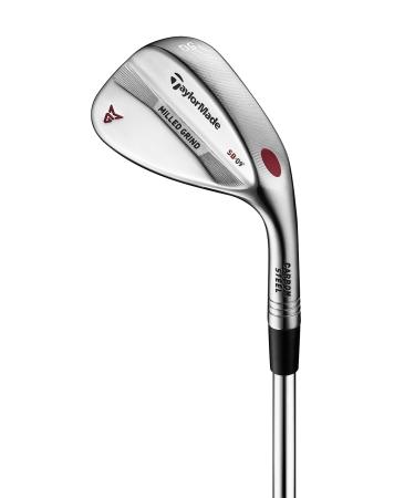 TaylorMade Golf 2018 Milled Grind Satin Nickel Chrome Finish Wedge Right Steel Wedge 60 Degree, Standard Bounce