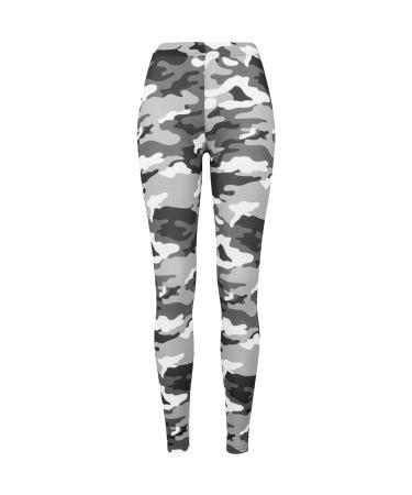 Urban classics women leggings ladies camo yoga fitness pants long streetwear & sports pants in camouflage optics in many colors sizes XS- 5xl M multi-colored (snow camo 787)