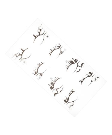Healeved 4 Pairs Halloween Temporary Eyeliner Stickers Stickers Eyeshadow Temporary Eyeliner Decals