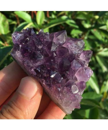 Natural Crystal Rough Natural Amethyst Quartz Crystal Cluster Specimen Healing 50-60g - Buy Online on SooperMarket.com