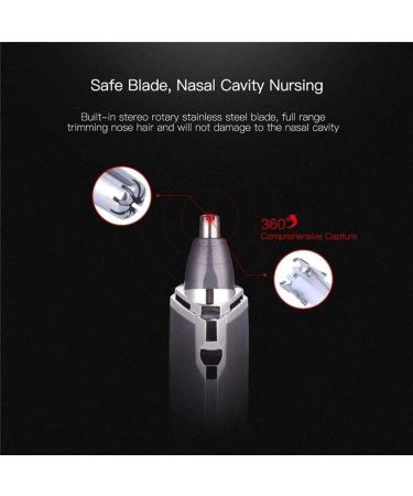 Waterproof Ear and Nose Hair Trimmer Precision Facial Trimmer for Men & Women Easy Cleansing Battery-Operated Family Friendly - Buy Online on SooperMarket.com