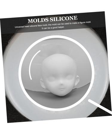 STOBOK Polymer Face Mold Clay Silicone Molds Gummy Molds DIY Candy Mould Chocolate Fondant Mold Cake Molds Silicone Chocolate Molds Candy Molds Head Shape Supplies Silica Gel As Shown 4.80X4.80X1.70CM - Buy Online on SooperMarket.com