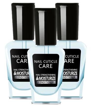 Nail Strengthening and Growth Conditioner Nail Growth Polish Nail Cuticle Care Oil Nail Strengthener for Damaged Nails Strengthens & Protects Nails Nail Treatment 3pcs