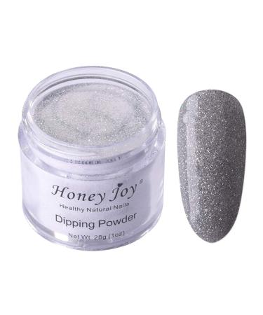 28g/Box Fine Dipping Powder Silver Colors No Need Lamp Cure Dip Powder Nails Like Gel Polish Effect Even & Smooth Finishing (no.115) Dip-No.115-UKA