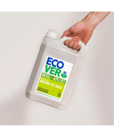 Ecover Lemon & Aloe Washing Up Liquid Refill - 15L Eco-Friendly Solution - Buy Online on SooperMarket.com