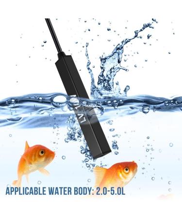 Mioyoow 10W IP68 Waterproof Mini Aquarium Heater - Temperature Controller for 0.5-1.3 Gallon Aquariums - Compliant with European Regulations - Buy Online on SooperMarket.com