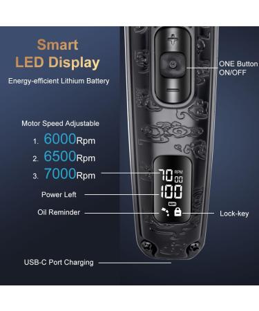 Hatteker 8-in-1 Beard & Mustache Trimmer for Men | Waterproof Hair Clipper & T-Blade Electric Razor | Cordless Grooming Kit & Gift for Men - Buy Online on SooperMarket.com