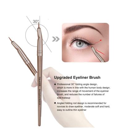 20 Pcs Professional Makeup Brushes Set - Foundation Eyeshadow Blush Brushes - Travel Kabuki Blending Concealers Face Powder Eye Makeup Brush Sets with Gift Box - Champagne - Buy Online on SooperMarket.com