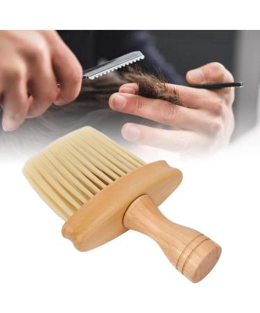 Neck Duster Multifunctional Barber Brush Neck Duster Nylon Bristles Simple Style Neck Duster with Wooden Handle Barber Brush for Hair Cutting Hairdressing Barber Shop Household - Buy Online on SooperMarket.com