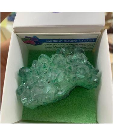 Crystal Amazing Stone Green Purple Aura Angel Quartz Crystal Titanium Bismuth Silicon Cluster Rainbows Natural Stones and Minerals Raw Stones and Minerals FUZEGRDLI - Buy Online on SooperMarket.com