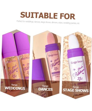 Mikinona Face Glitter 3pcs Highlight Pat Powder Glitter Loose Face Powder Makeup Highlighter Body Makeup Powder Voss Fairy - Buy Online on SooperMarket.com