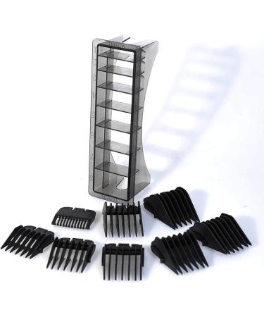 Wahl Plastic Comb Attachments Set of 8 for Multi Cut Clippers - Durable, Easy to Organize, Black - Buy Online on SooperMarket.com