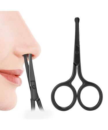 Premium Nose Hair Scissors - Rounded Tip Beard & Eyebrow Trimmer for Men | Facial Grooming Tools - Buy Online on SooperMarket.com