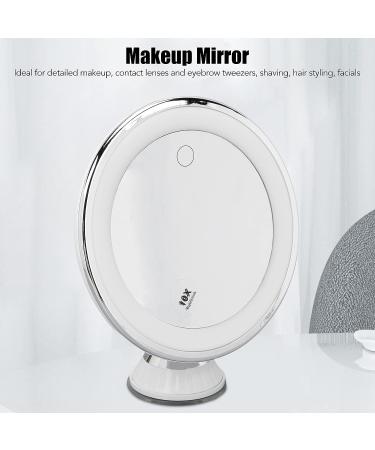 LED Lighted 10x Magnification Suction Cup Makeup Mirror - Portable and Travel-Friendly - Buy Online on SooperMarket.com