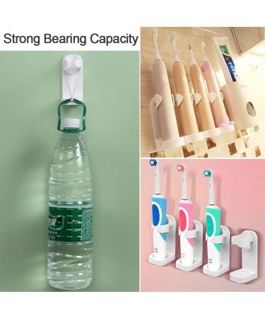 Chepl Electric Toothbrush Holder - 6-Piece Self-Adhesive Wall Bracket for Bathroom & Kitchen - No Drilling Needed - Buy Online on SooperMarket.com