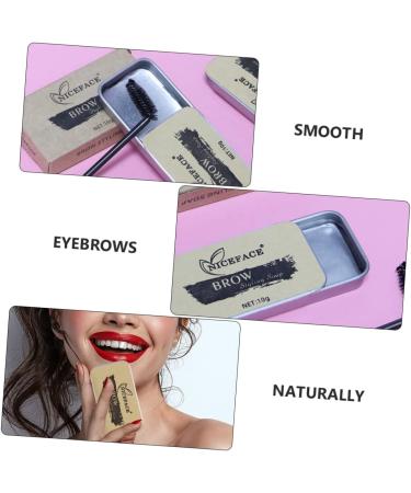 Mikinona Cosmetic Supplies 2 Sets Eyebrow Soap Eyebrow Cream Eyebrow Styling Soap Woman Brow Soap Supplies Colorless Miss - Buy Online on SooperMarket.com