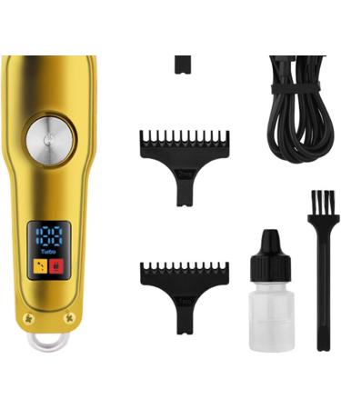 Hair Clipper Cordless Barber Grooming Sets Rechargeable Hair Clipper with Guide Combs Gold Metal Incisive Lightweight Electric Hair Trimmer for Home Use 500mAh - Buy Online on SooperMarket.com