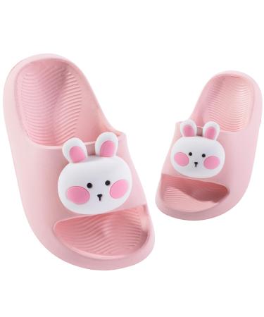 DRECAGE flip-flop children girls bathing flaps boys soft slide-resistant bathing sandals summer bathing shoes slippers 23-33 eu pink bunny 24/25 EU