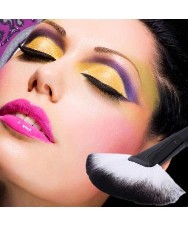 Large Slim Fan Makeup Brush Blending Highlighter Face Contour Powder Brush New Released Nice Design Black - Buy Online on SooperMarket.com