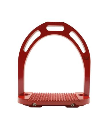 AK Aluminum Stirrups with Coated Colors (11.9 cm Red) 4.75 INCHES red