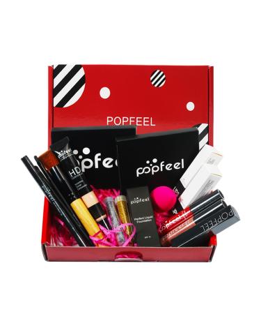 All-in-one Makeup Set Holiday Gift | Full Makeup Kit for Women Essential Starter Bundle Include Eyeshadow Palette Lipstick Blush Cream Concealer Face Powder Eyeliner Mascara Lipgloss Brush