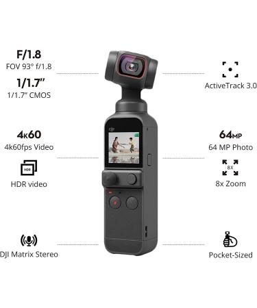 DJI Pocket 2 Creator Combo - 3 Axis Gimbal Stabilizer with 4K Camera (Renewed Premium) - Buy Online on SooperMarket.com