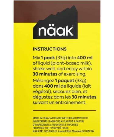 N AK Protein Powder 500g (15 servings) | 25g Plant-based Protein 4g BCAAs Keto Dairy-Free GMO Free Gluten Free (Chocolate) - Buy Online on SooperMarket.com
