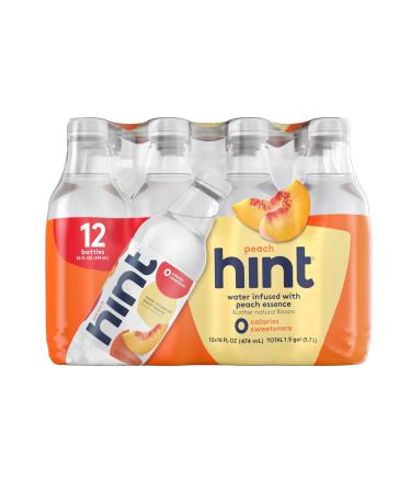 Hint Water Peach & Strawberry Kiwi Variety Pack - 24 Bottles, 16 oz Each - Zero Calories, Sugar, and Diet Sweeteners - Buy Online on SooperMarket.com