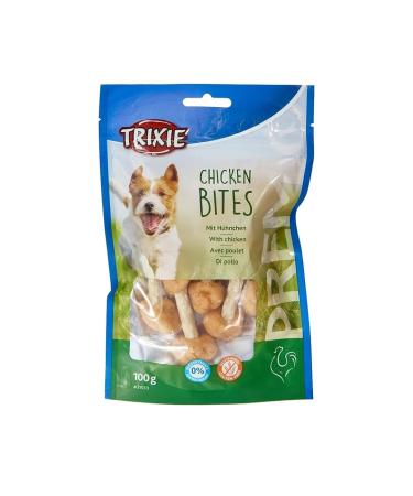 Trixie Hundeleckerli Premio Dog Chicken Bites 100g - Premium treats for dogs gluten -free - without grain & sugar tasty reward for training & at home - 31533 Chicken Bites 100 g (1 Pack)