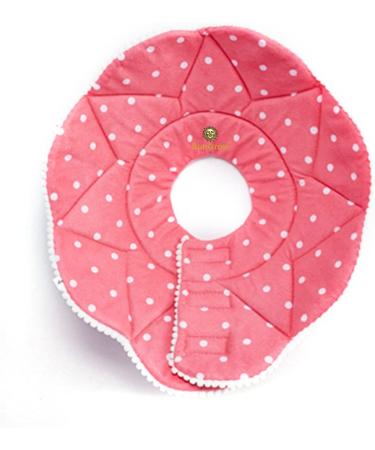SunGrow Soft Cat Recovery Cone Collar for Easy Nail Cutting - Pink Polka (S 7.5-9 Neck) - Buy Online on SooperMarket.com