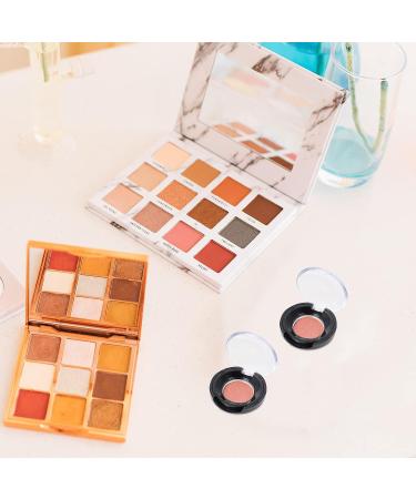 KALLORY 8pcs Makeup Blush & Eyeshadow Containers Set for Women - Empty Storage Box Pallet in Black - Buy Online on SooperMarket.com